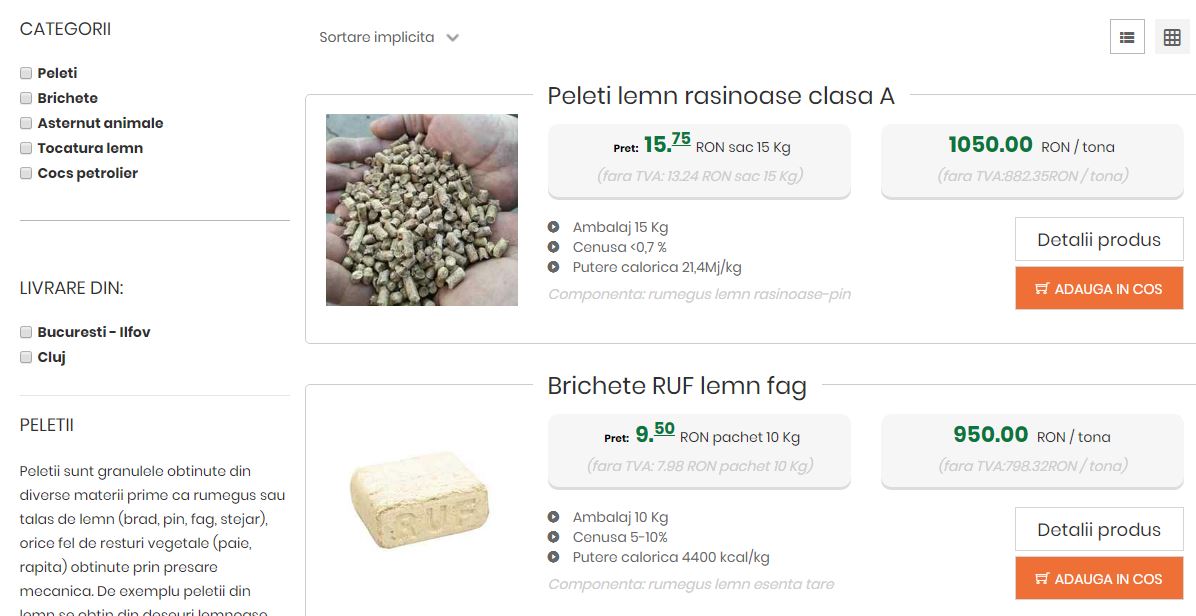 lista produse